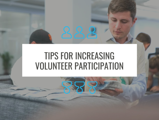 tips for increasing volunteer participation